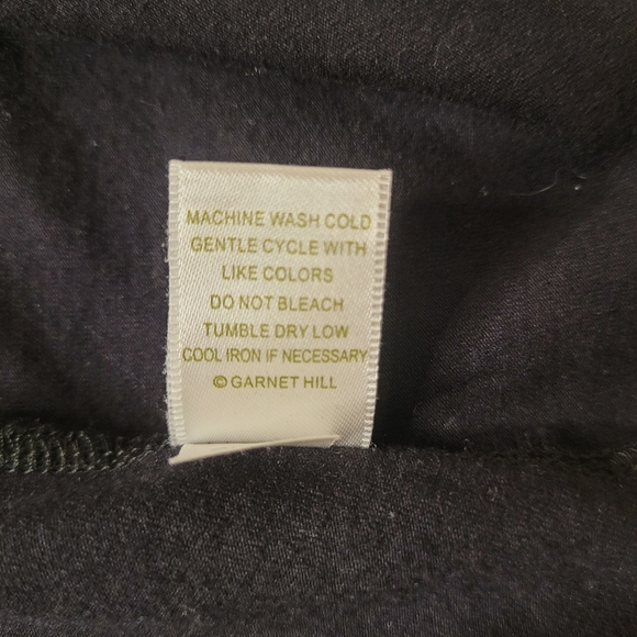 Garnet Hill Black Jersey Knit Maxi Dress sz 8 - Picture 8 of 9